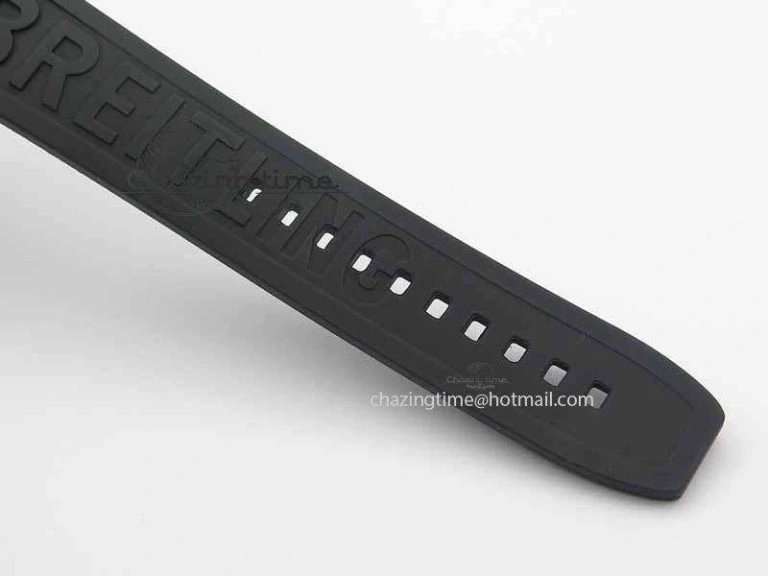 Avenger GMT SS GF 1:1 Best Edition Black Sticks Marker Dial On Rubber Strap A2836