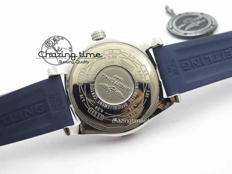 Avenger GMT SS GF 1:1 Best Edition Blue Sticks Marker Dial On Rubber Strap A2836