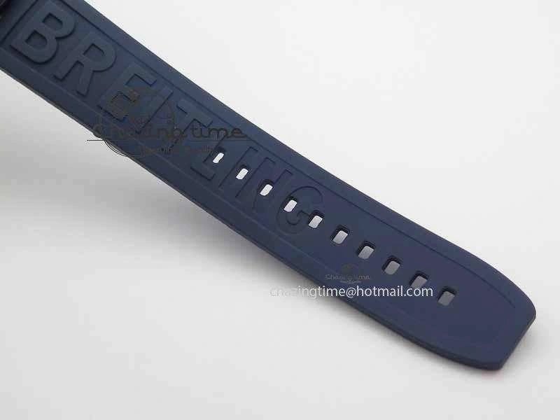 Avenger GMT SS GF 1:1 Best Edition Blue Sticks Marker Dial On Rubber Strap A2836