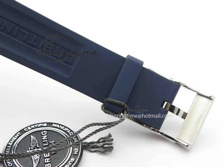 Avenger GMT SS GF 1:1 Best Edition Blue Sticks Marker Dial On Rubber Strap A2836