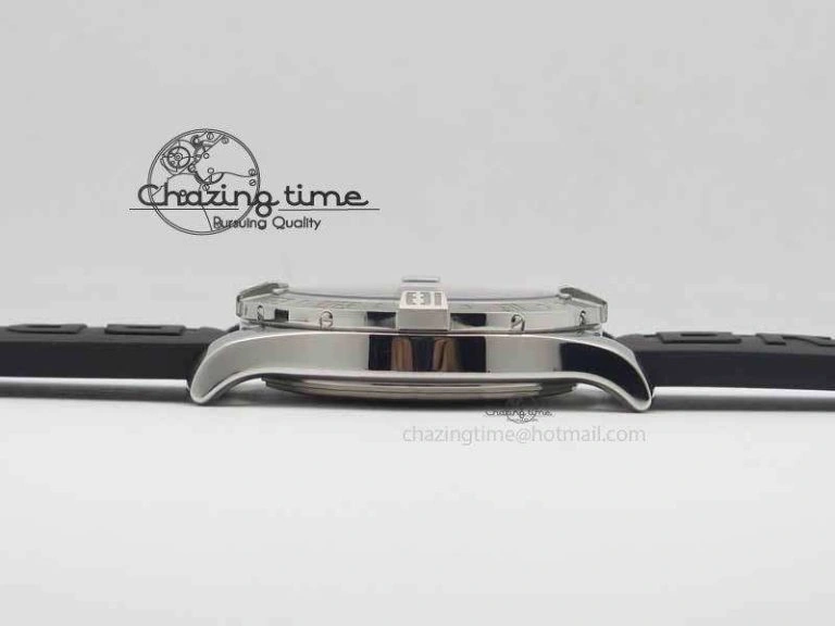 Avenger GMT SS GF 1:1 Best Edition White Sticks Marker Dial On Rubber Strap A2836