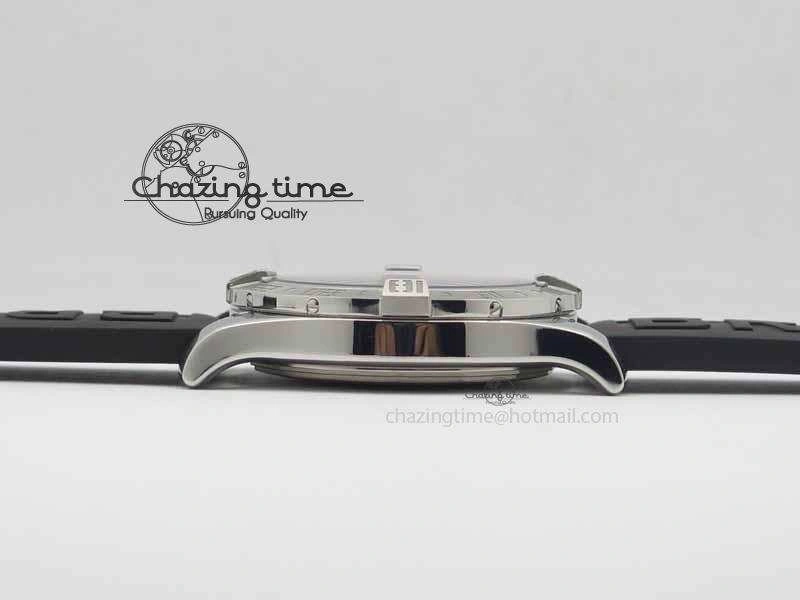 Avenger GMT SS GF 1:1 Best Edition White Sticks Marker Dial On Rubber Strap A2836