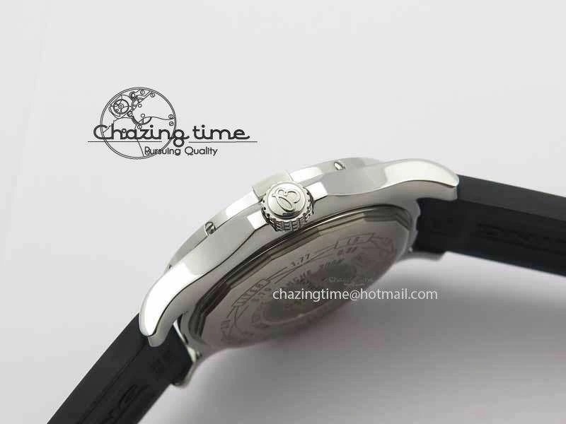 Avenger GMT SS GF 1:1 Best Edition White Sticks Marker Dial On Rubber Strap A2836