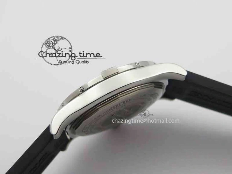 Avenger GMT SS GF 1:1 Best Edition White Sticks Marker Dial On Rubber Strap A2836