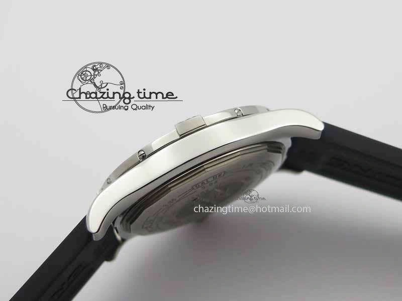Avenger GMT SS GF 1:1 Best Edition White Sticks Marker Dial On Rubber Strap A2836