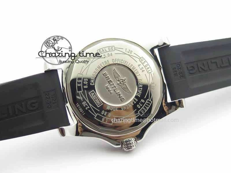 Avenger GMT SS GF 1:1 Best Edition White Sticks Marker Dial On Rubber Strap A2836