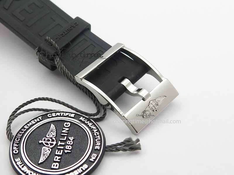 Avenger GMT SS GF 1:1 Best Edition White Sticks Marker Dial On Rubber Strap A2836