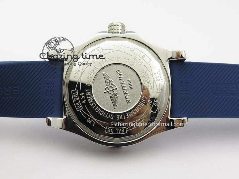 Avenger II GMT SS Blue Dial On Blue Rubber Strap A2836