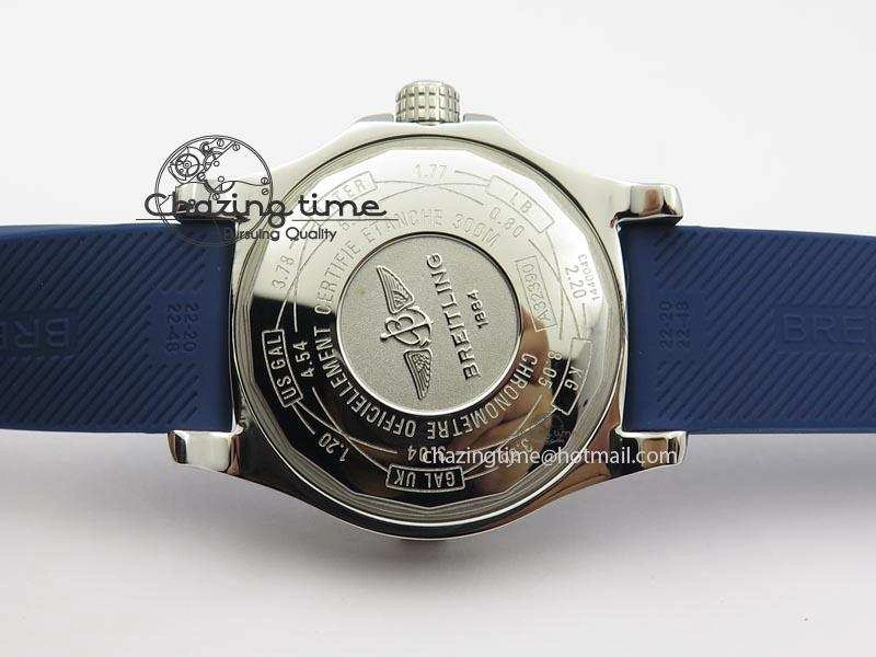 Avenger II GMT SS Blue Dial On Blue Rubber Strap A2836