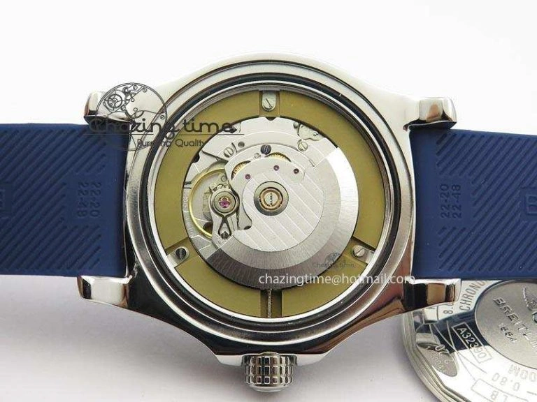 Avenger II GMT SS Blue Dial On Blue Rubber Strap A2836
