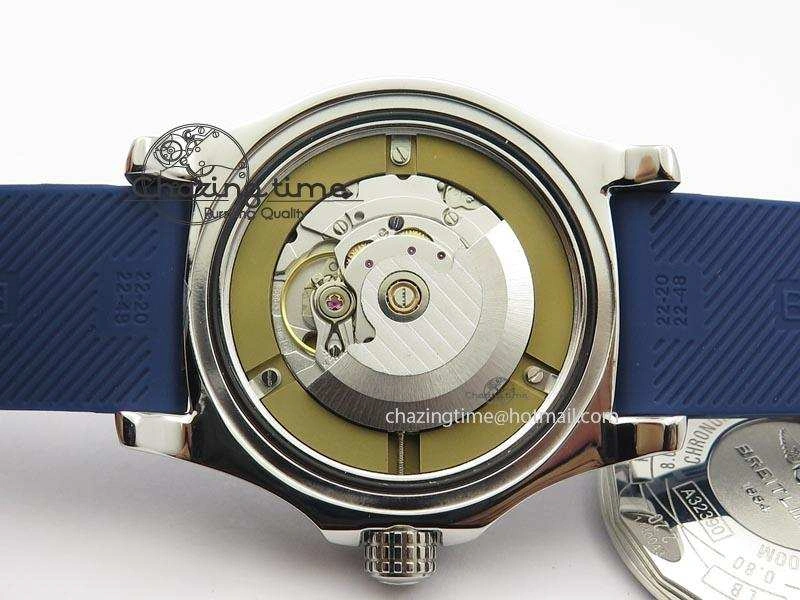 Avenger II GMT SS Blue Dial On Blue Rubber Strap A2836
