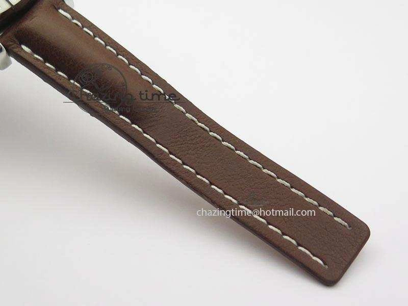Avenger II GMT SS Cream Dial On Brown Leather Strap A2836