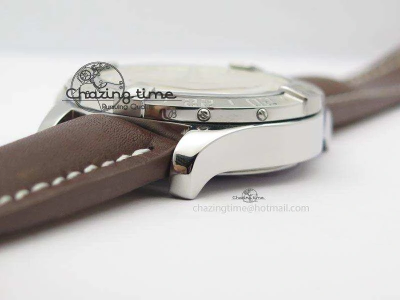 Avenger II GMT SS Cream Dial On Brown Leather Strap A2836