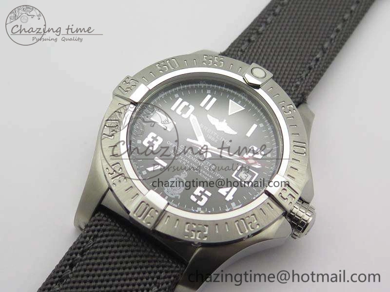 Avenger II Seawolf 350 Years SS 1:1 Best Edition Black Dial On Nylon Strap A2836