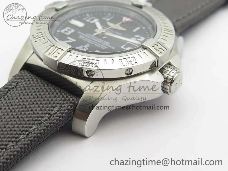 Avenger II Seawolf 350 Years SS 1:1 Best Edition Black Dial On Nylon Strap A2836