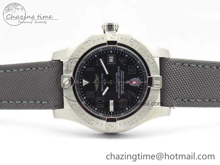 Avenger II Seawolf 350 Years SS 1:1 Best Edition Black Dial On Nylon Strap A2836