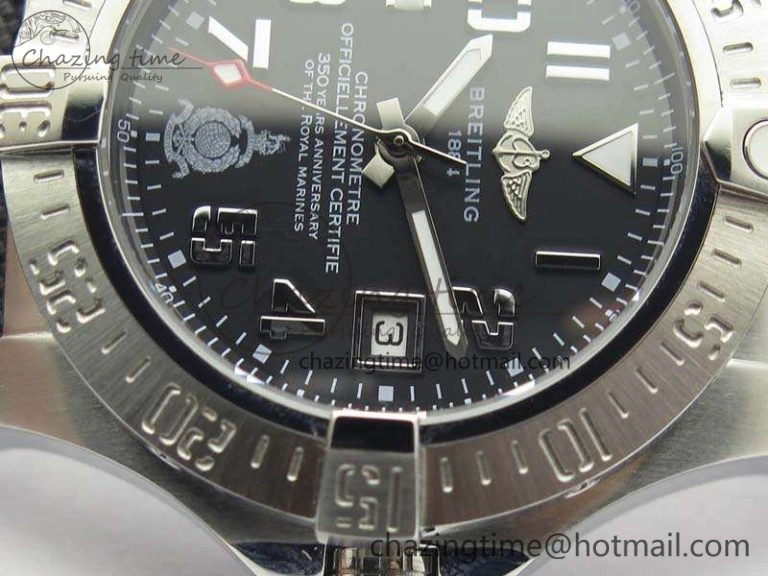 Avenger II Seawolf 350 Years SS 1:1 Best Edition Black Dial On Nylon Strap A2836