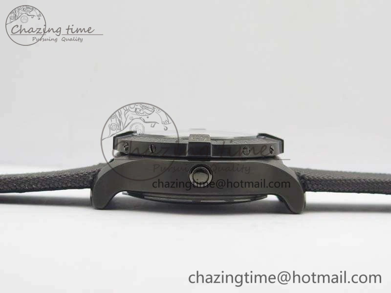 Avenger II Seawolf DLC Best Edition Black CF Dial On Nylon Strap A2836 (Free Leather Strap) V2