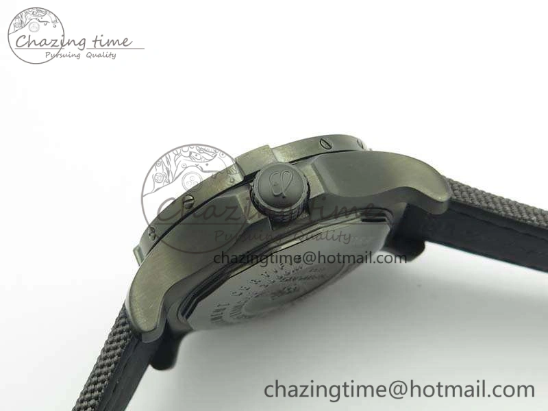 Avenger II Seawolf DLC Best Edition Black CF Dial On Nylon Strap A2836 (Free Leather Strap) V2