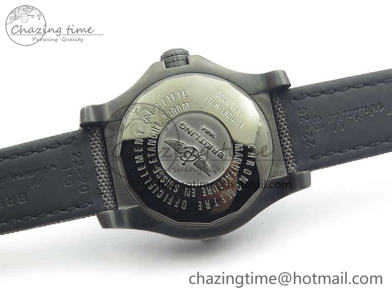 Avenger II Seawolf DLC Best Edition Black CF Dial On Nylon Strap A2836 (Free Leather Strap) V2