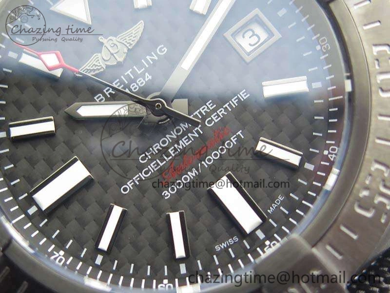 Avenger II Seawolf DLC Best Edition Black CF Dial On Nylon Strap A2836 (Free Leather Strap) V2