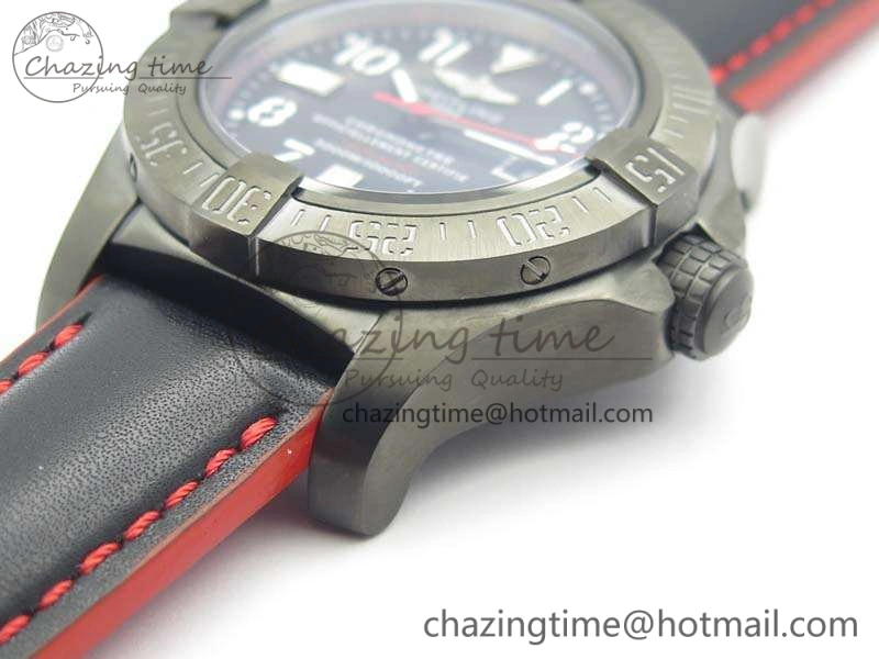 Avenger II Seawolf DLC Best Edition Black Dial On Leather Strap A2836(Free Leather Strap) V2