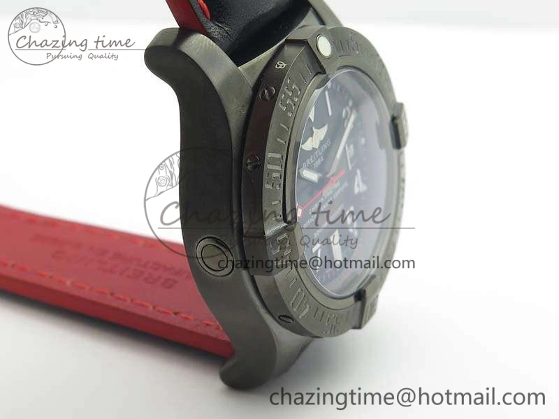 Avenger II Seawolf DLC Best Edition Black Dial On Leather Strap A2836(Free Leather Strap) V2