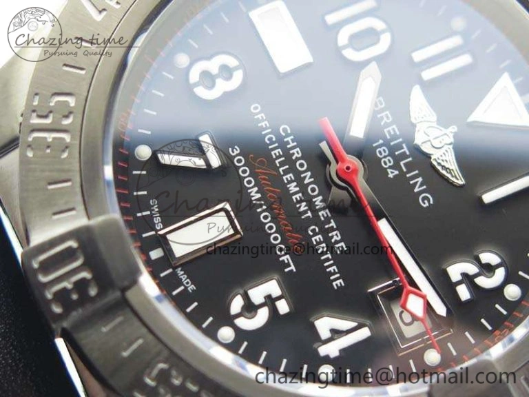 Avenger II Seawolf DLC Best Edition Black Dial On Leather Strap A2836(Free Leather Strap) V2