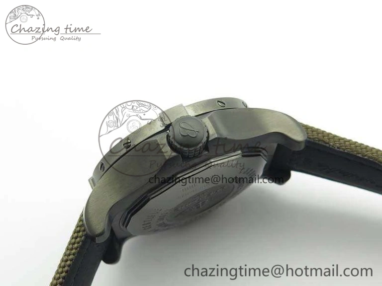 Avenger II Seawolf DLC Best Edition Black Dial On Nylon Strap A2836 (Free Leather Strap) V2