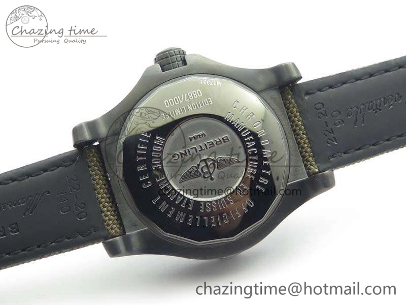 Avenger II Seawolf DLC Best Edition Black Dial On Nylon Strap A2836 (Free Leather Strap) V2