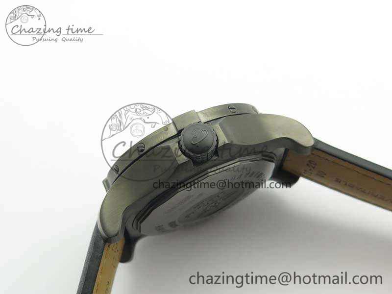 Avenger II Seawolf DLC Best Edition Black Stick Dial On Leather Strap A2836 (Free Leather Strap) V2