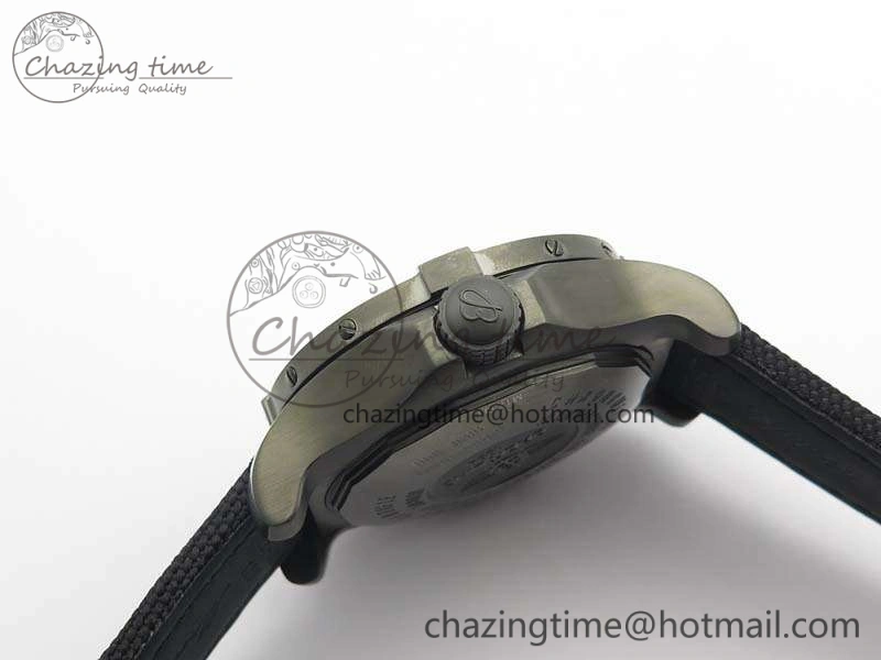 Avenger II Seawolf DLC Best Edition Black Stick Dial On Nylon Strap A2836 (Free Leather Strap) V2