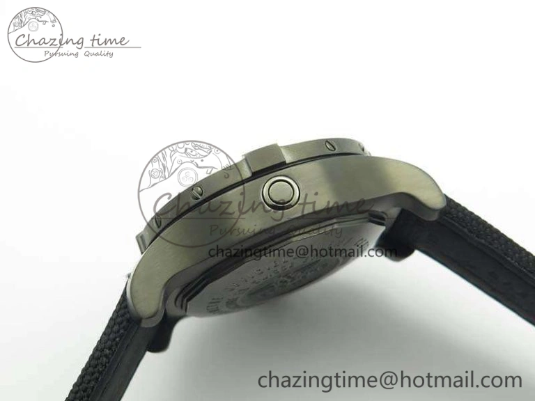 Avenger II Seawolf DLC Best Edition Black Stick Dial On Nylon Strap A2836 (Free Leather Strap) V2