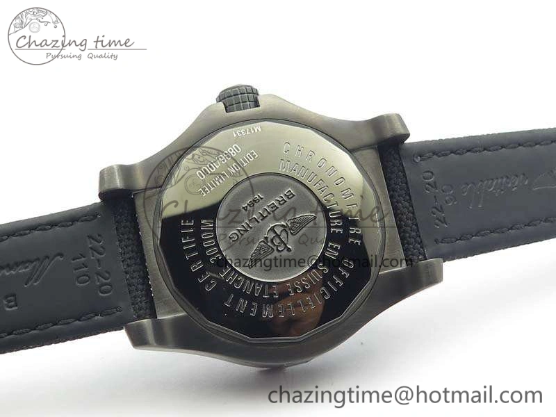 Avenger II Seawolf DLC Best Edition Black Stick Dial On Nylon Strap A2836 (Free Leather Strap) V2