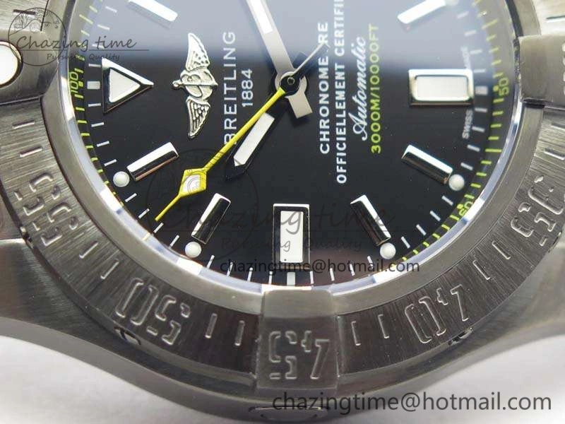 Avenger II Seawolf DLC Best Edition Black Stick Dial On Nylon Strap A2836 (Free Leather Strap) V2