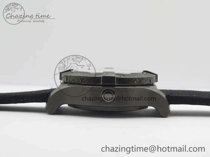 Avenger II Seawolf DLC Best Edition Black Stick Dial On Nylon Strap A2836 (Free Leather Strap) V2