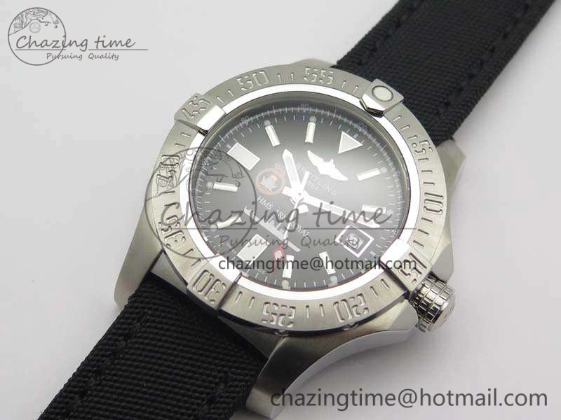 Avenger II Seawolf HMS ARK Royal SS 1:1 Best Edition Black Dial On Nylon Strap A2836