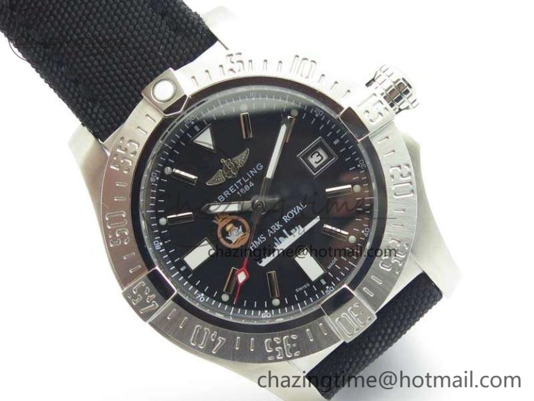 Avenger II Seawolf HMS ARK Royal SS 1:1 Best Edition Black Dial On Nylon Strap A2836