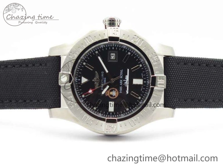 Avenger II Seawolf HMS ARK Royal SS 1:1 Best Edition Black Dial On Nylon Strap A2836