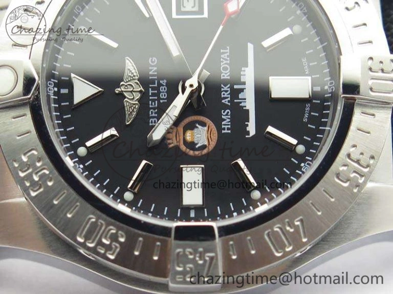 Avenger II Seawolf HMS ARK Royal SS 1:1 Best Edition Black Dial On Nylon Strap A2836