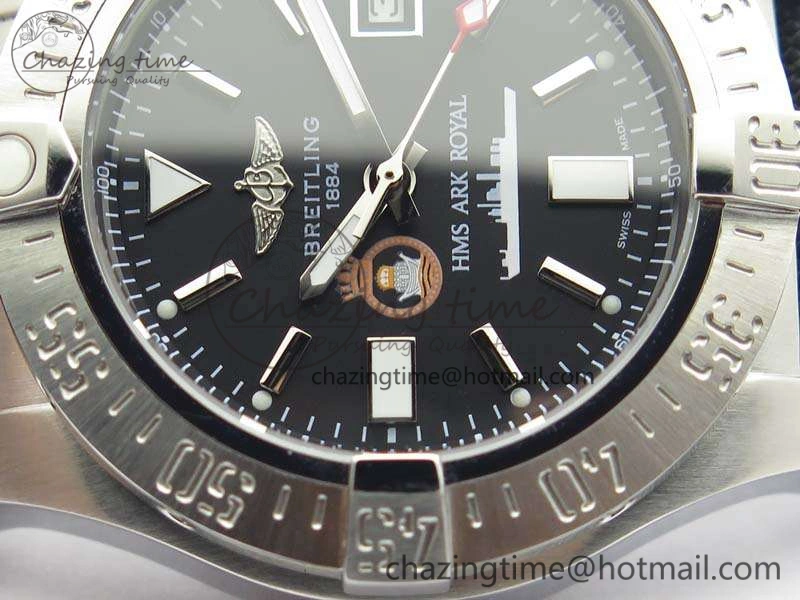 Avenger II Seawolf HMS ARK Royal SS 1:1 Best Edition Black Dial On Nylon Strap A2836