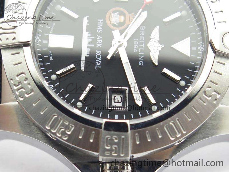 Avenger II Seawolf HMS ARK Royal SS 1:1 Best Edition Black Dial On Nylon Strap A2836