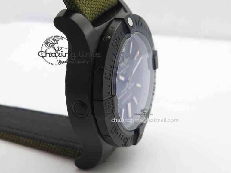 Avenger II Seawolf PVD Black CF Dial On Green Nylon Strap A2836