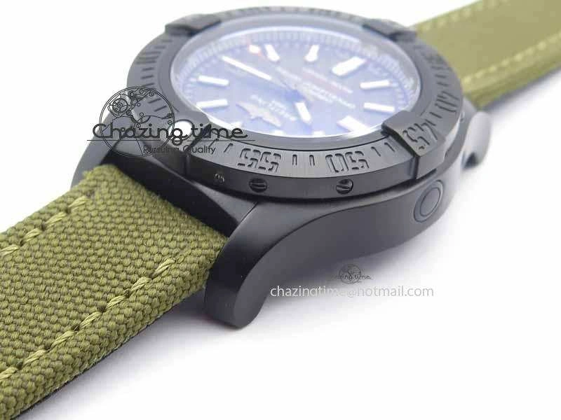 Avenger II Seawolf PVD Black CF Dial On Green Nylon Strap A2836