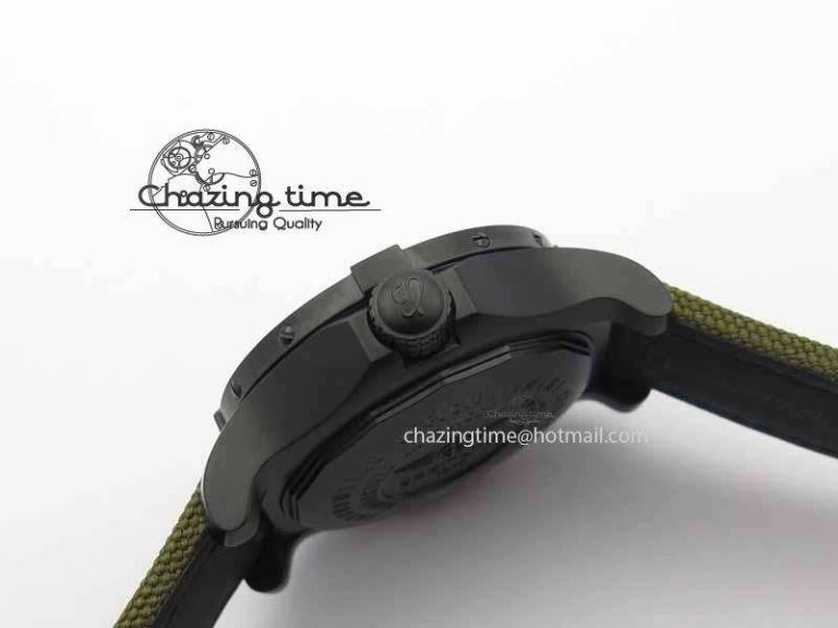 Avenger II Seawolf PVD Black CF Dial On Green Nylon Strap A2836
