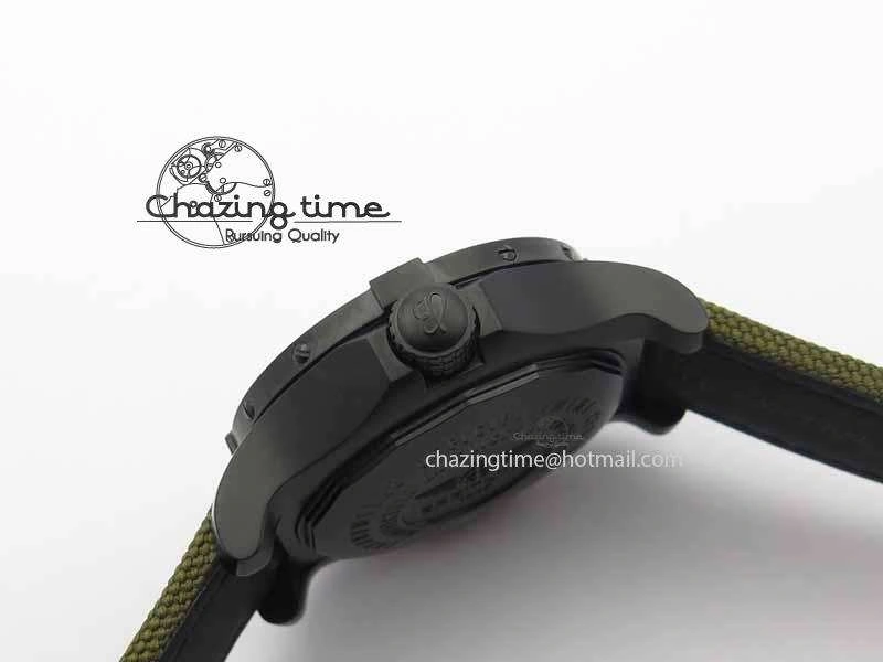 Avenger II Seawolf PVD Black CF Dial On Green Nylon Strap A2836