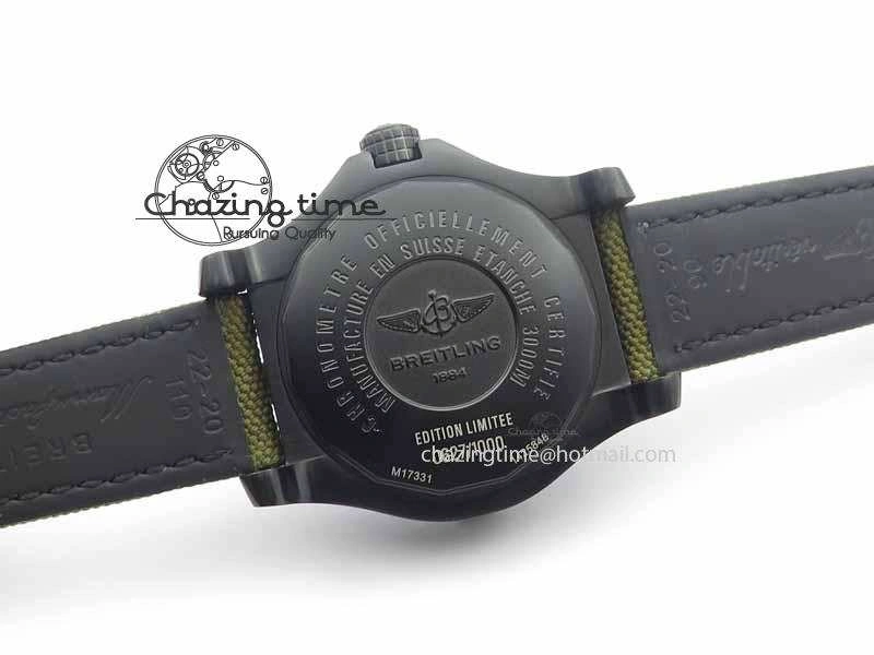 Avenger II Seawolf PVD Black CF Dial On Green Nylon Strap A2836
