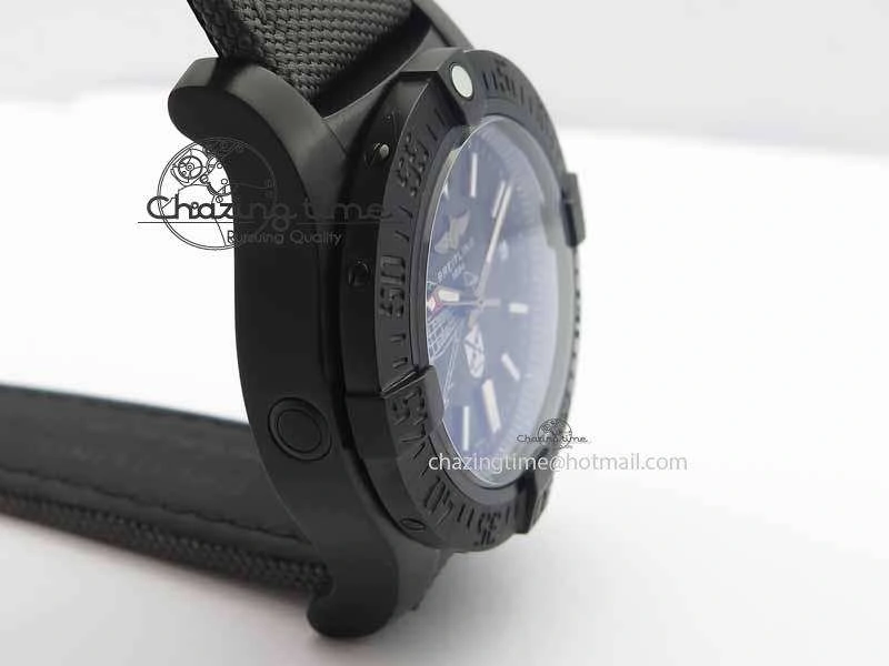 Avenger II Seawolf PVD Black Dial On Gray Nylon Strap A2836