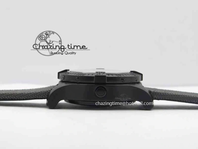 Avenger II Seawolf PVD Black Dial On Gray Nylon Strap A2836