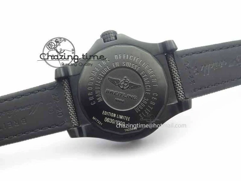 Avenger II Seawolf PVD Black Dial On Gray Nylon Strap A2836